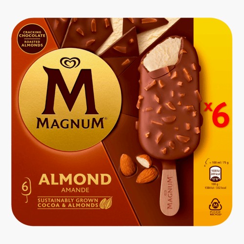 Magnum Almond 600ml (6x100ml)