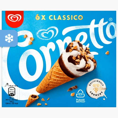 Langnese Cornetto Classico 540ml (6x90ml)