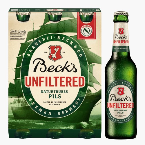 Becks unfiltered 6x0,33l (4,9% vol.)
