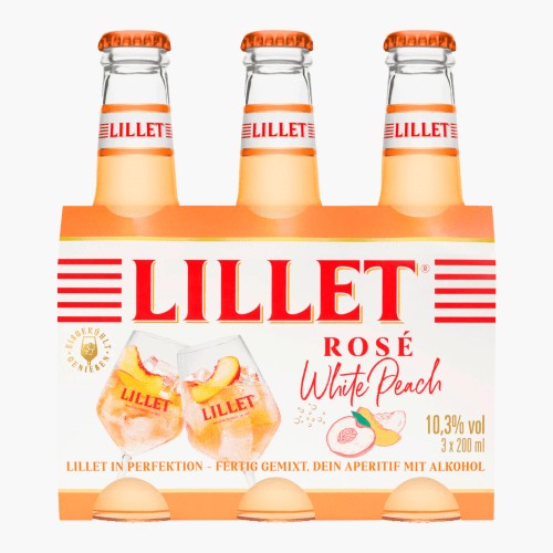 Lillet Rosé White Peach Ready To Drink 3x0,2l (10,3% vol.)