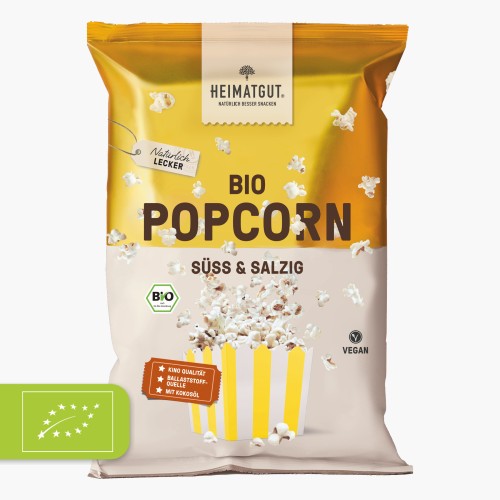 Heimatgut Bio Popcorn Süß & Salzig 90g