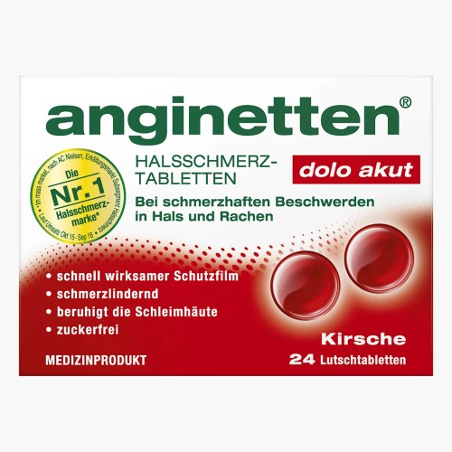 Anginetten Halstabletten zuckerfrei Kirsche 24 Stk.