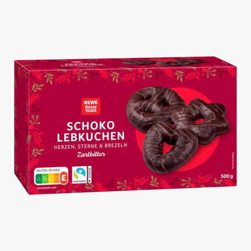 REWE Beste Wahl Schokolebkuchen Zartbitter 500g