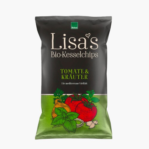 Lisa's Bio-Kesselchips Tomate & Kräuter 125g