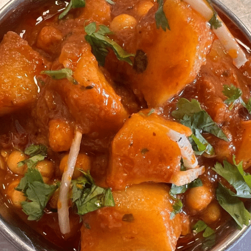 Aloo Chana Masala (vegan)