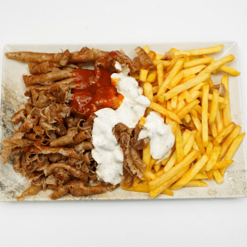 Dönerteller mit Pommes