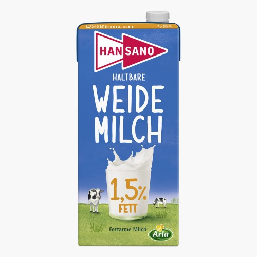 Hansano Haltbare Weidemilch 1,5% 1l