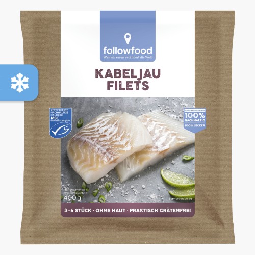 Followfood Kabeljau Filets MSC 400g