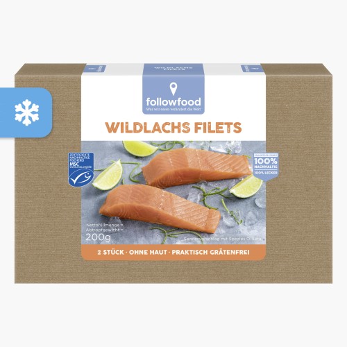 Followfood Wildlachs Filet ohne Haut 200g