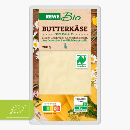REWE Bio Butterkäse Scheiben 200g
