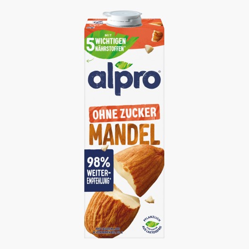 Alpro Mandeldrink Ungesüßt Geröstet 1l