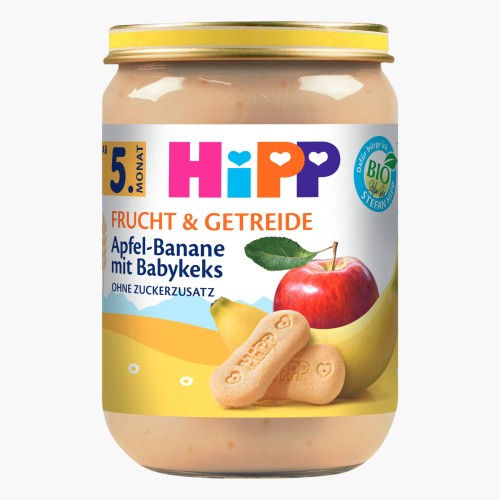 Hipp Bio Apfel Banane mit Babykeks 190g