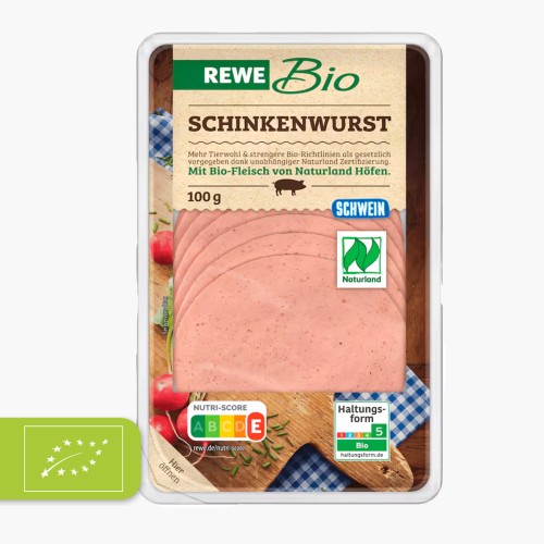 REWE Bio Schinkenwurst 100g
