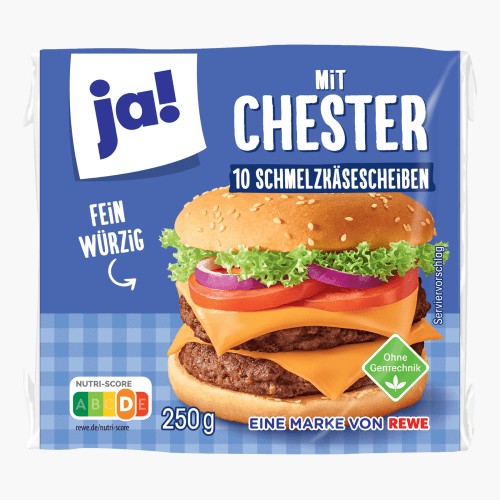 Ja! Schmelzkäse Scheiben Chester 250g