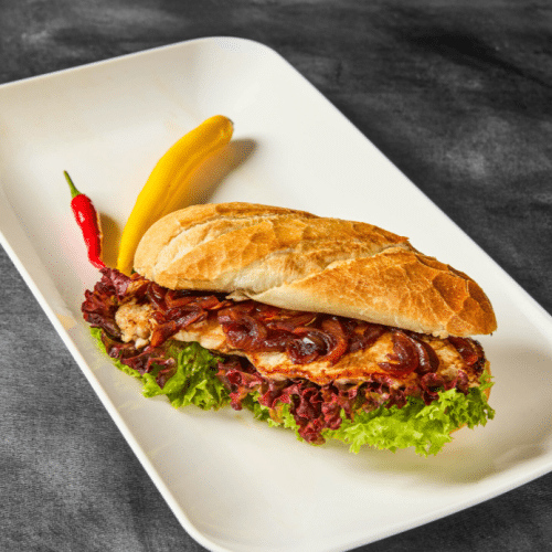 Steakbaguette (zarte Schweinelende)