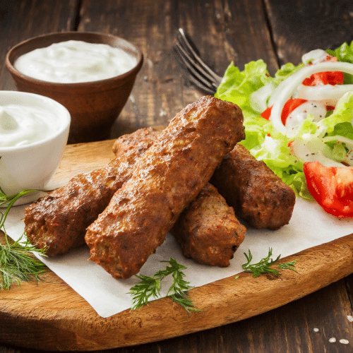 Cevapcici im Yufka