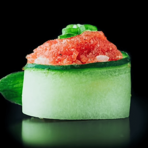Salmon Gunkan (leicht scharf)
