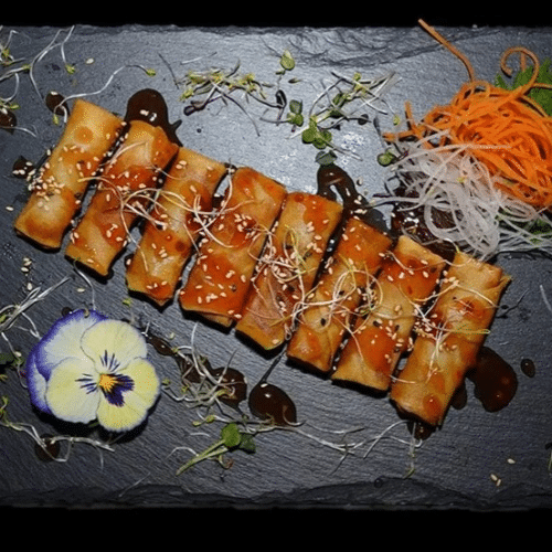 Vegetarische Frühlingsrolle (6 Stück)