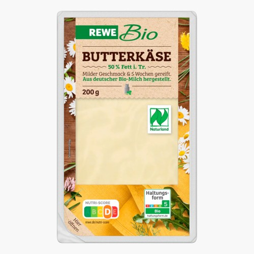 REWE Bio Butterkäse Scheiben 200g