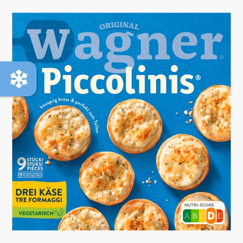 Original Wagner Steinofen Piccolinis Drei Käse 270g (9 Stück)