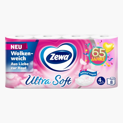 Zewa Toilettenpapier Ultra Soft 4-lagig 8x150 Blatt