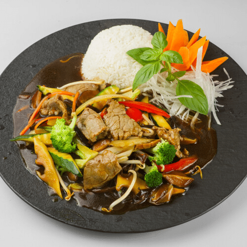 Gebratenes Rind Chop-Suey