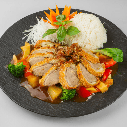 Gegrillte Ente Süß-Sauer