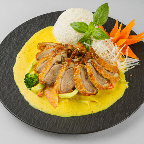 Gegrillte Ente China-Curry (scharf)