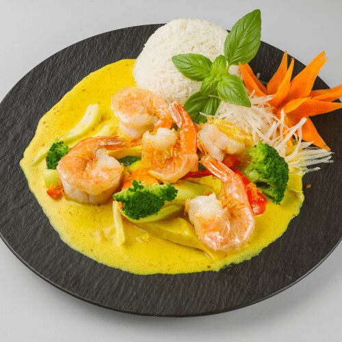 Gebratene Hummerkrabben China-Curry (scharf)