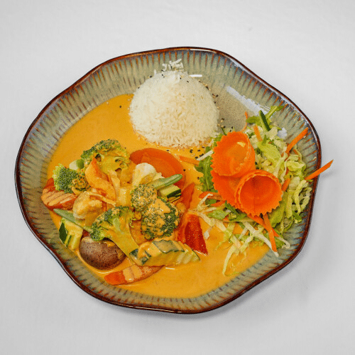 Rotes Curry (scharf) - Tofu