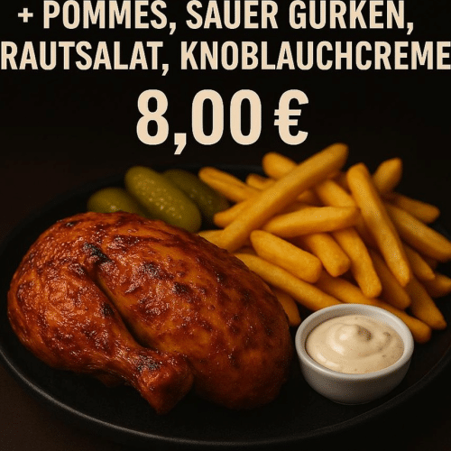 Halbes Grillhähnschen