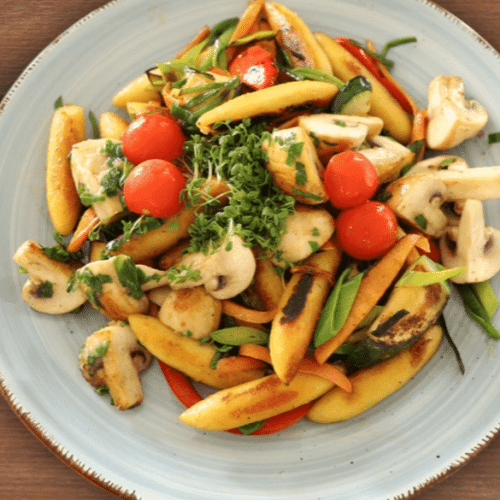 Schupfnudel-Gemüse Pfanne (vegetarisch)