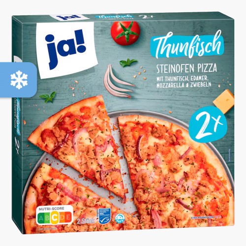 Ja! 2x Steinofen Pizza Thunfisch 710g (2x355g)