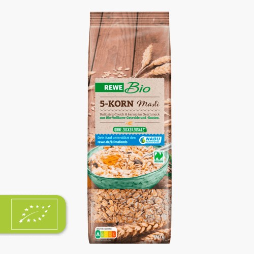 Rewe Bio 5 Korn Müsli 750g