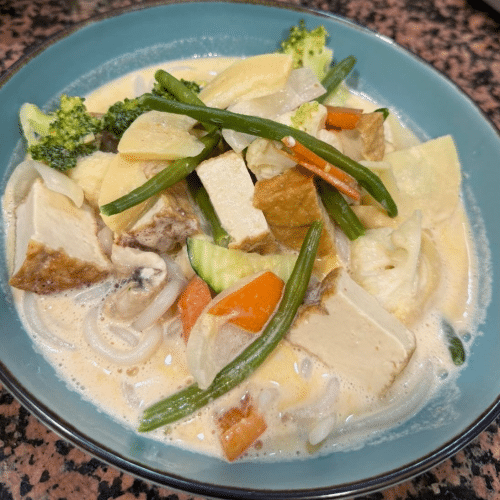 Udon mit Erdnusssauce