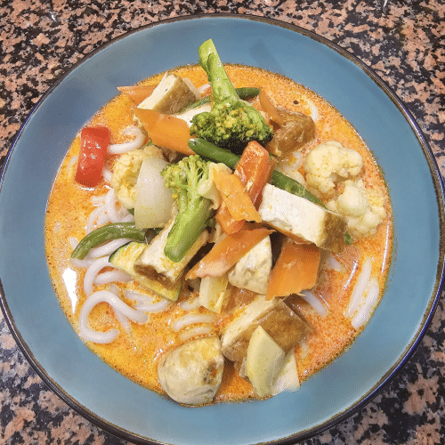 Udon mit Mango-Curry