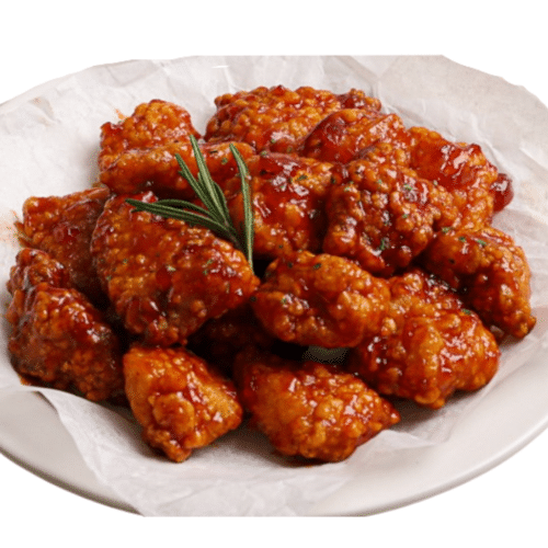 Kleine Portion : mit Sweet-Chilisauce