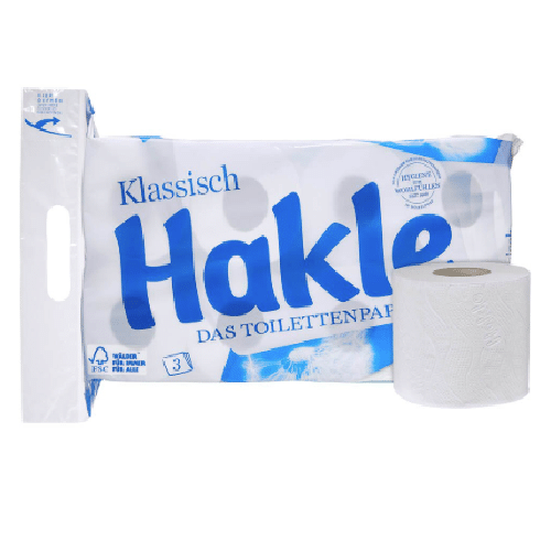 Hakle Toilettenpapier ,3 lagig ,8 Rollen