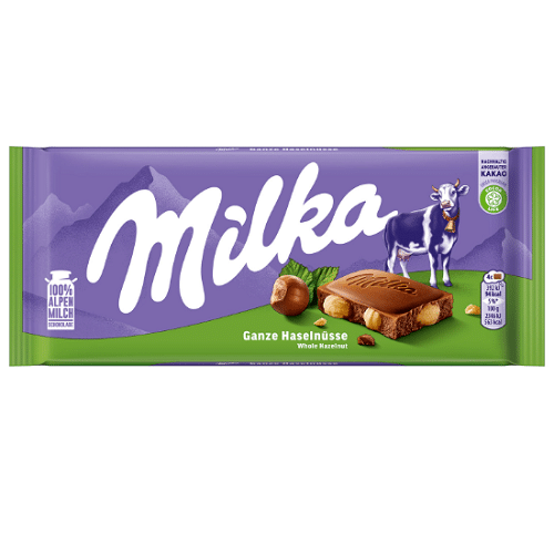 Milka ganze Haselnuss 100g