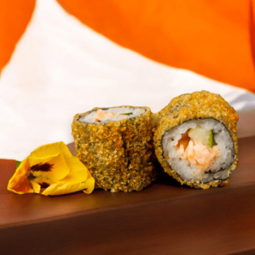 Crunchy Sake Kappa Roll