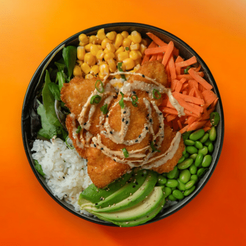 Fancy Bowl Fried Lachs