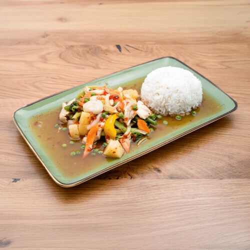 Phad Sam Ros (pikant, vegetarisch)