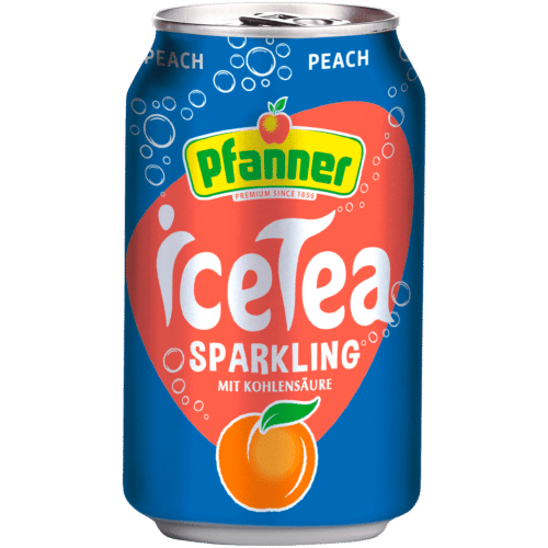 Pfanner Eistee Pfirsich Sparkling 0,33l