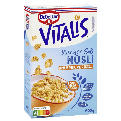 Dr. Oetker Vitalis Müsli Weniger Süß 600g