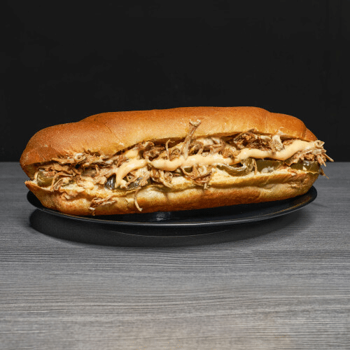Chili Pulled Beef Sandwich