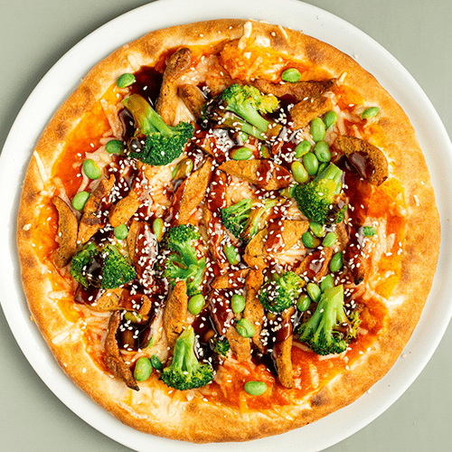 Pizza Chicken Teriyaki (vegan)