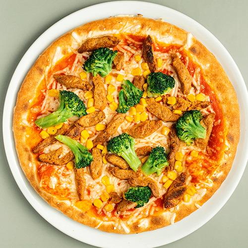 Pizza Hähnchen-Broccoli (vegan)