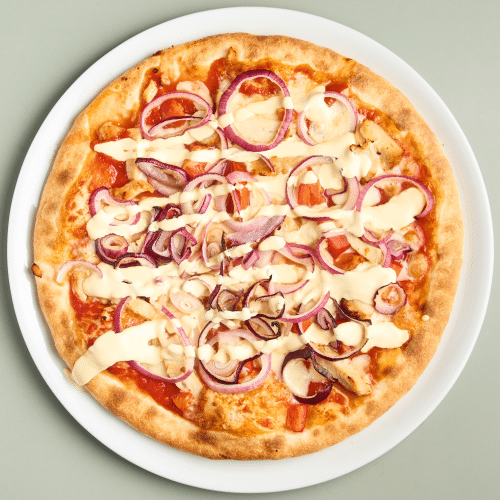 Pizza Chicken Hollandaise vegetarisch