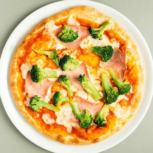 Pizza Schinken-Brocoli