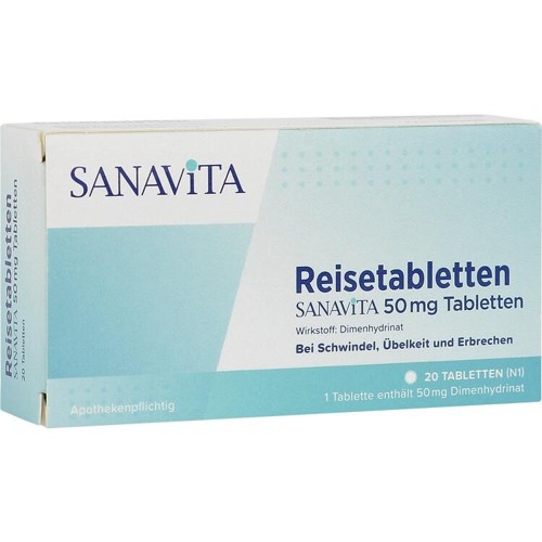 Reisetabletten SANAVITA 50 mg Tabletten